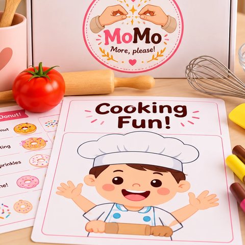 The Cooking Fun worksheet and the Cooking Box